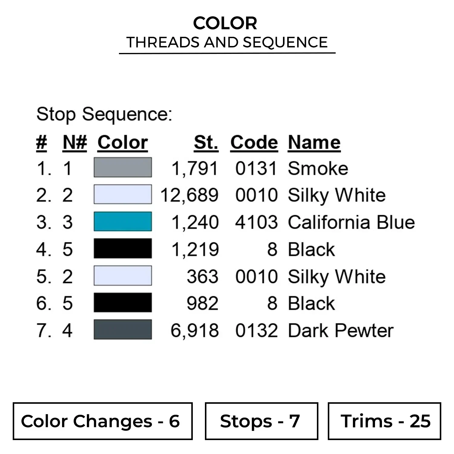 Light Fury Embroidery Design - How to Train a Dragon 2 Color 2109