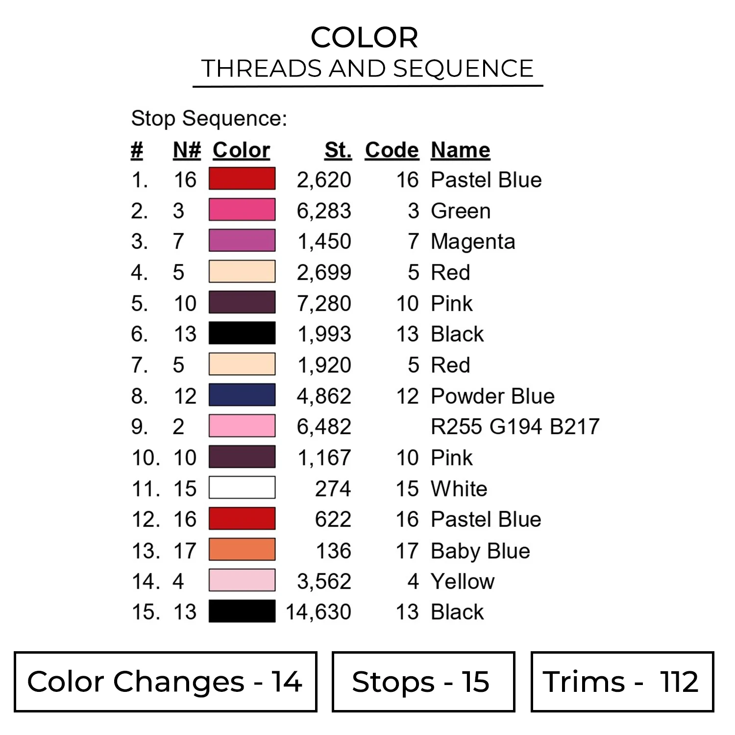 Power Chainsaw Embroidery Design - Chainsaw Man Anime Embroidery Design 2 Color 365