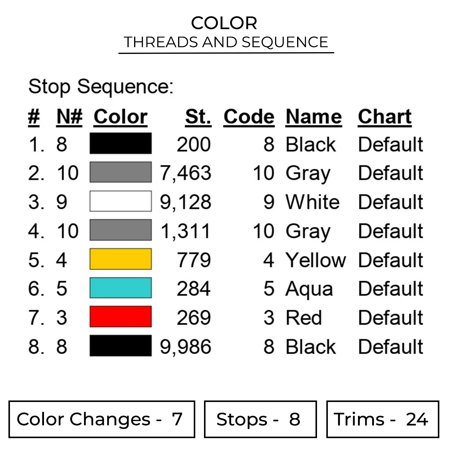 Douma Eyes Embroidery Design - Demon Slayer Anime Embroidery Design 2 Color 612