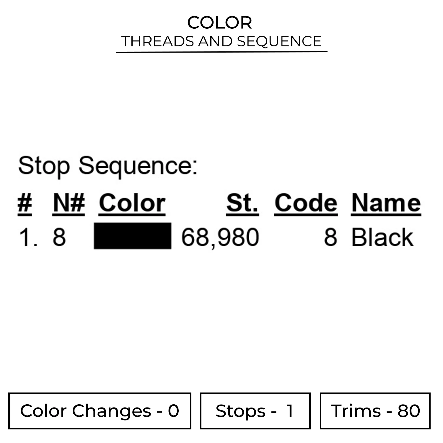 Zoro 3 Sword Style Embroidery Design - One Piece Anime Embroidery Design 2 Color 693