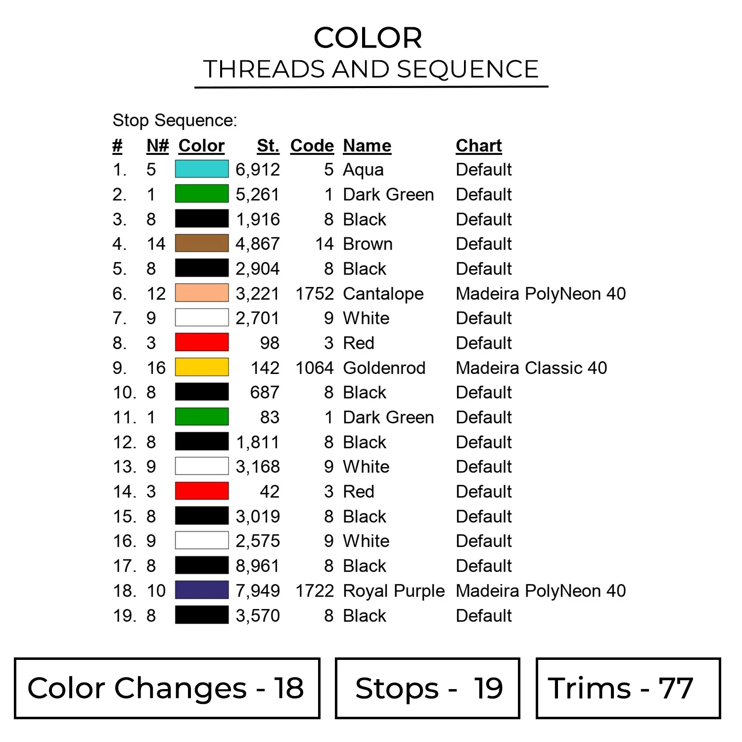 Obanai Embroidery Design - Demon Slayer Anime Embroidery Design 2 Color 781