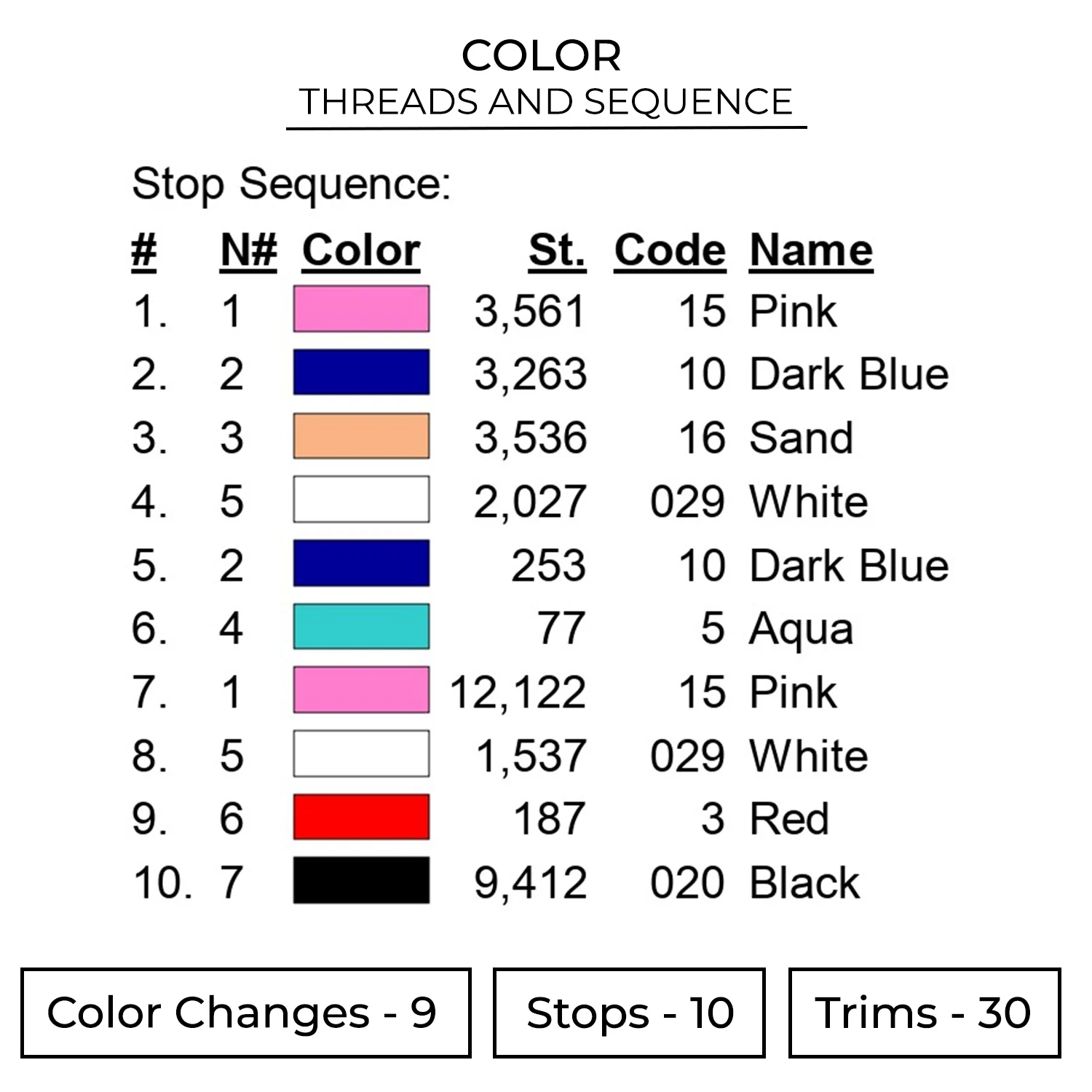 Shikamori Swoosh Embroidery Design - Shikimori's Not Just a Cutie Anime Embroidery Design 2 Color 82