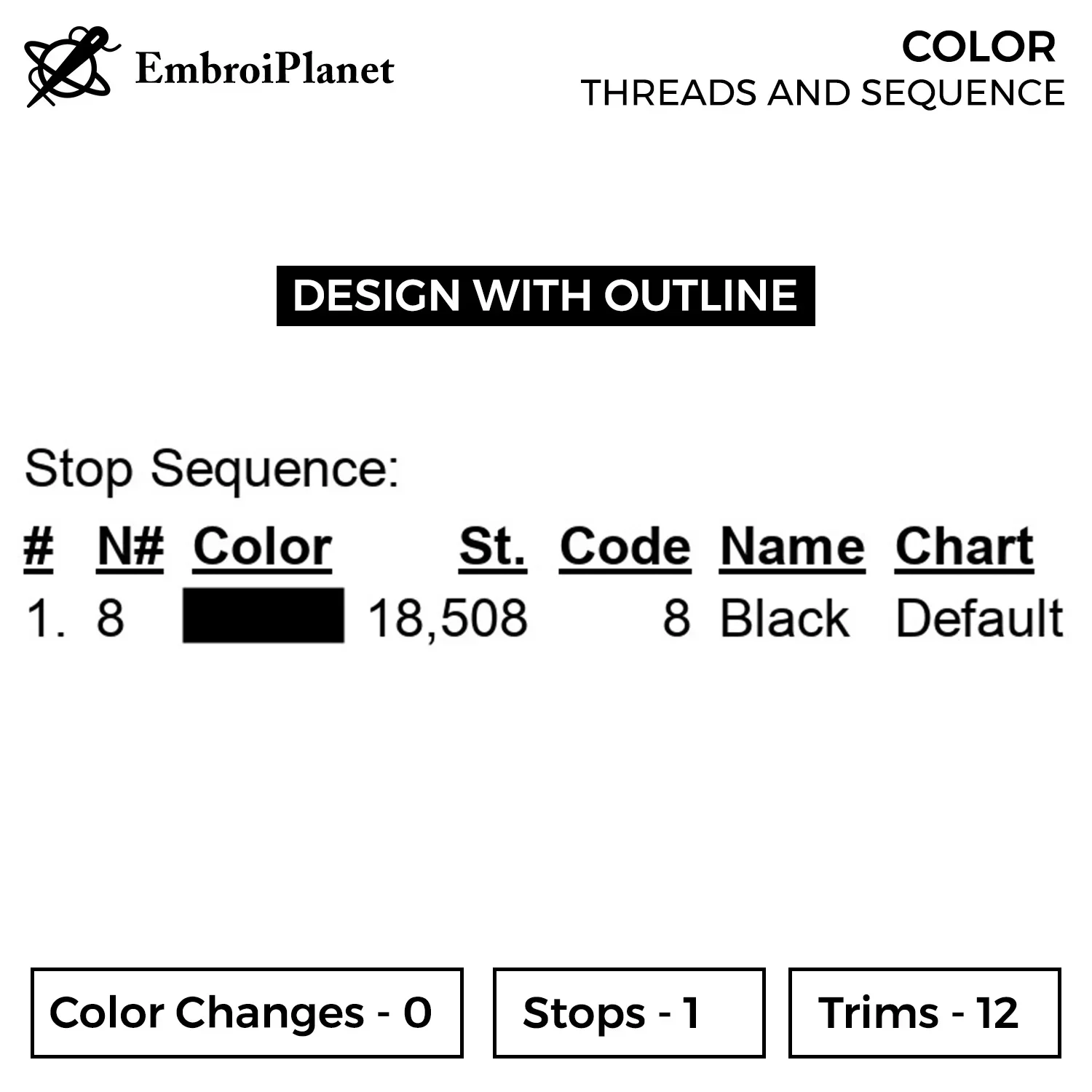 Heisenberg Sketch Embroidery Design - Breaking Bad 3 Color Outline