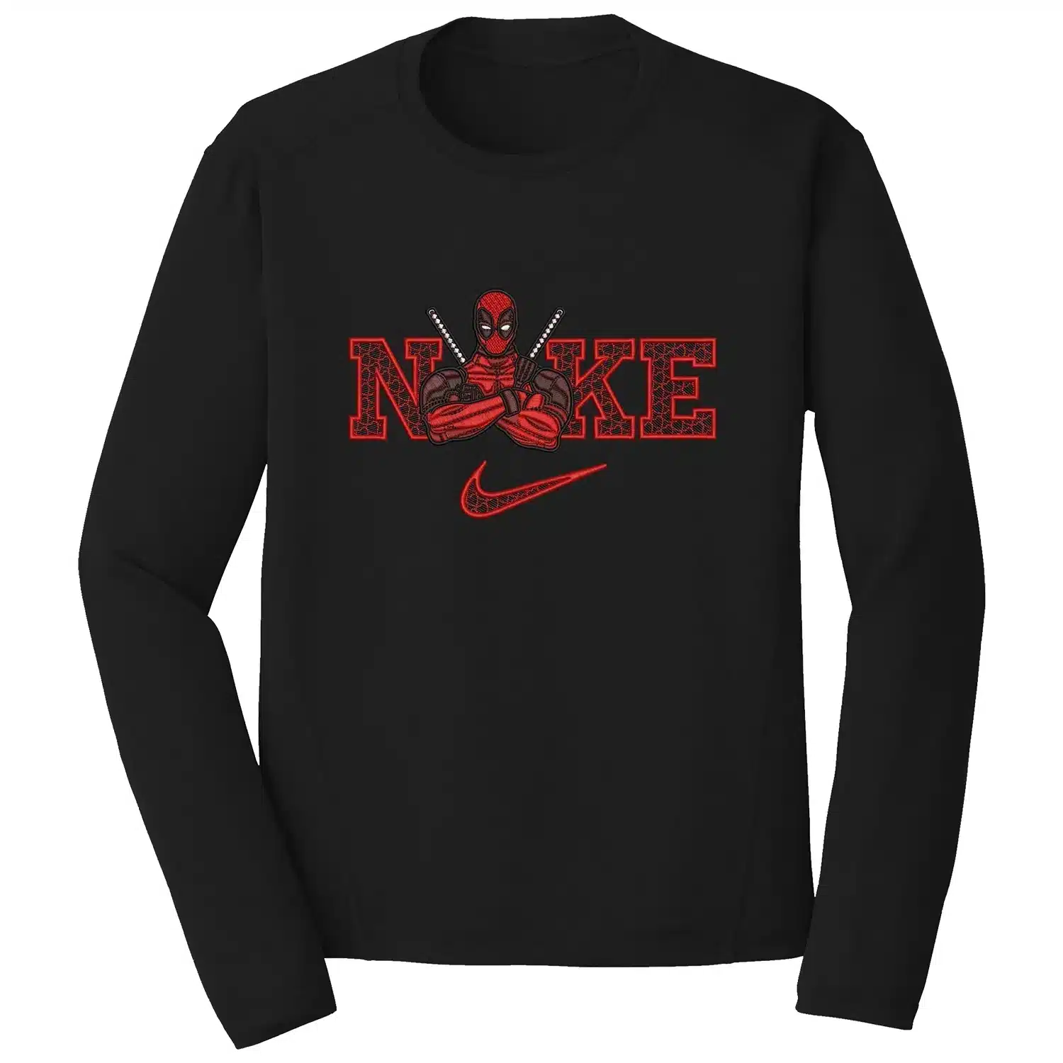 Deadpool Nike Embroidery Design - Deadpool 1 Mockup 1680