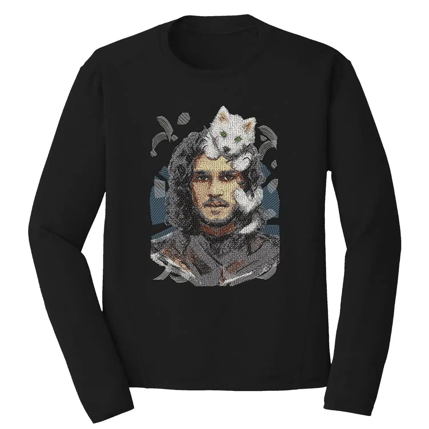 Jon Snow Embroidery Design - Game Of Thrones 1 Mockup 2031