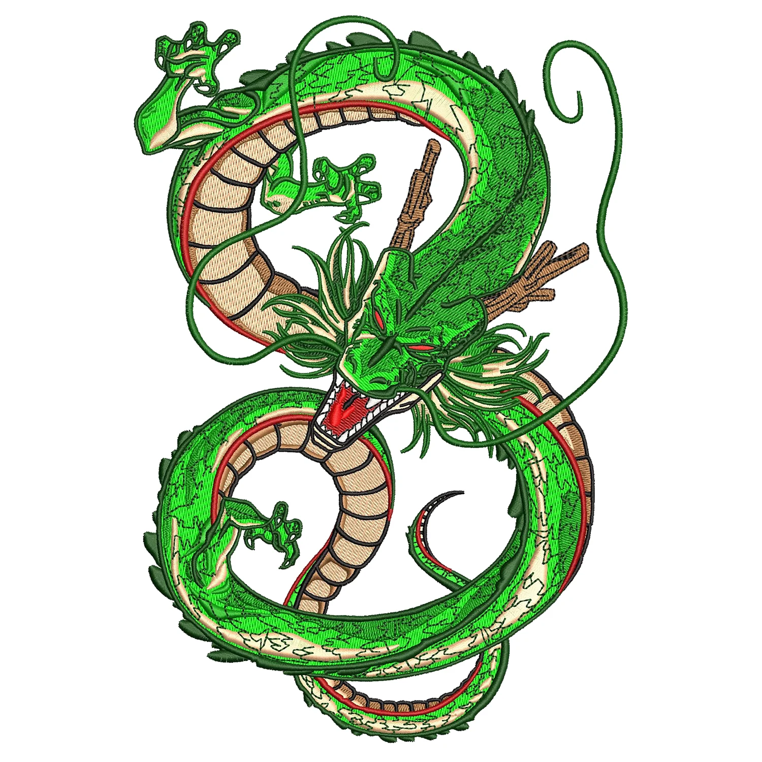 Shenron Embroidery Design