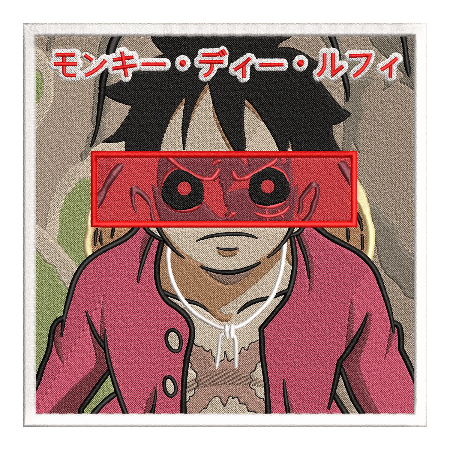 Luffy Embroidery Design