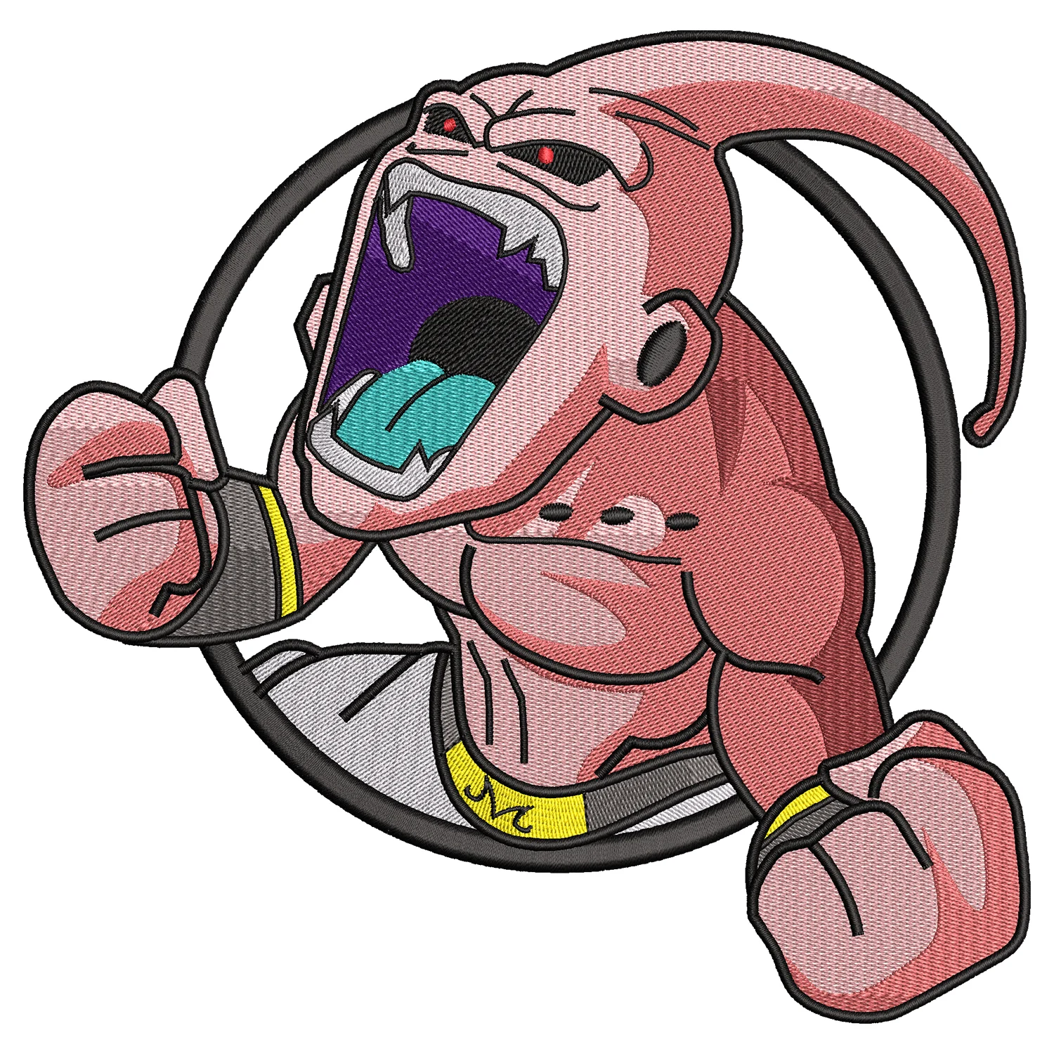 Majin Buu Embroidery Design