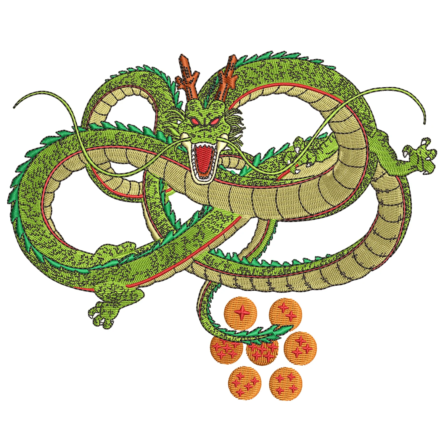 Shenron Embroidery Design