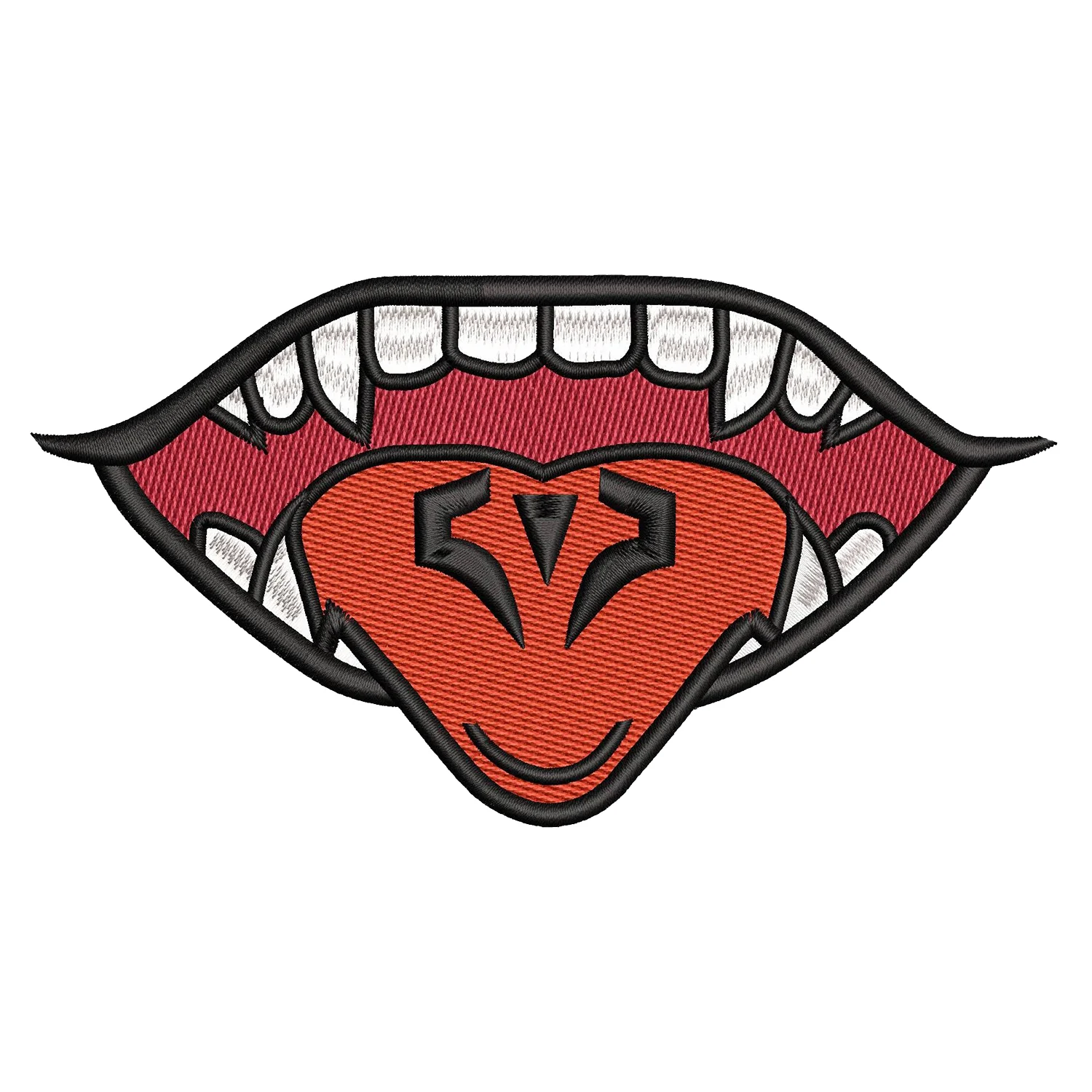 Sukuna Mouth Embroidery Design