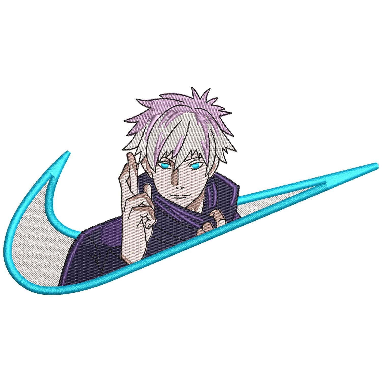 Gojo Swoosh Embroidery Design