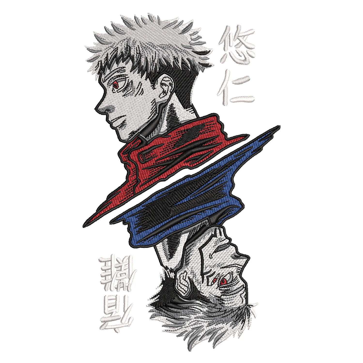 Itadori Sukuna Embroidery Design