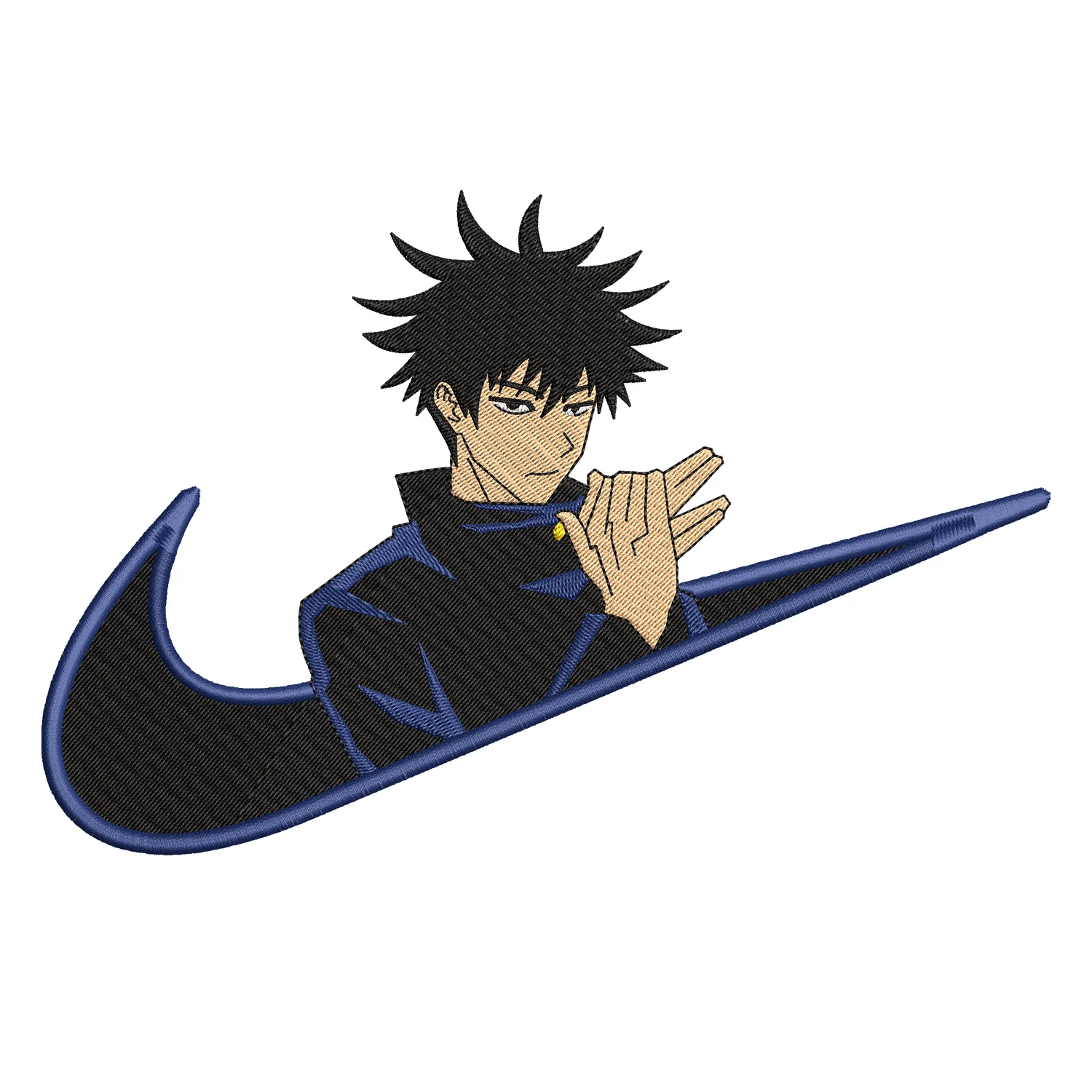 Megumi Swoosh Embroidery Design