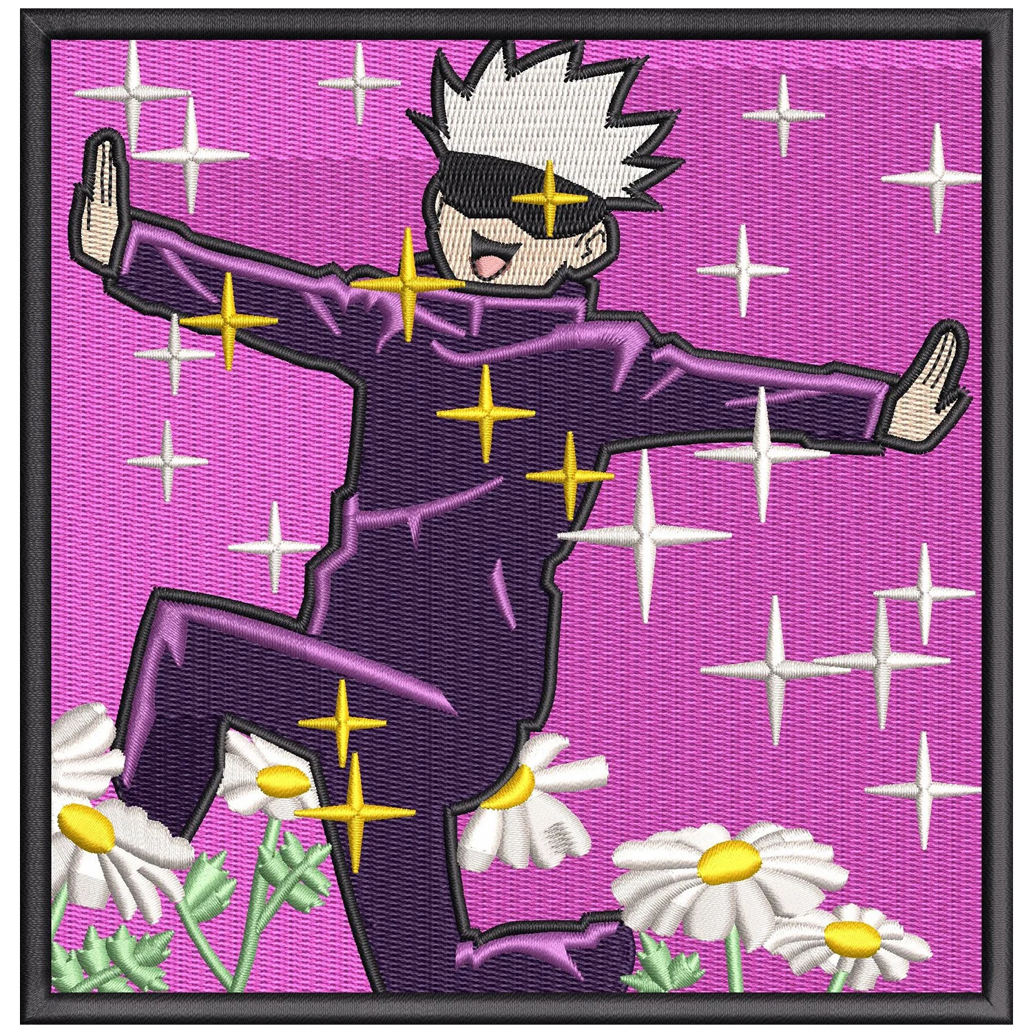 Gojo I'll Murder You Embroidery Design