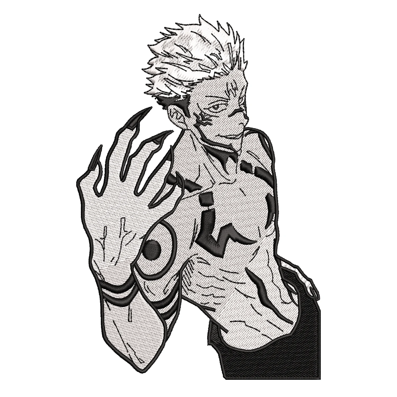 Ryomen Sukuna Embroidery Design