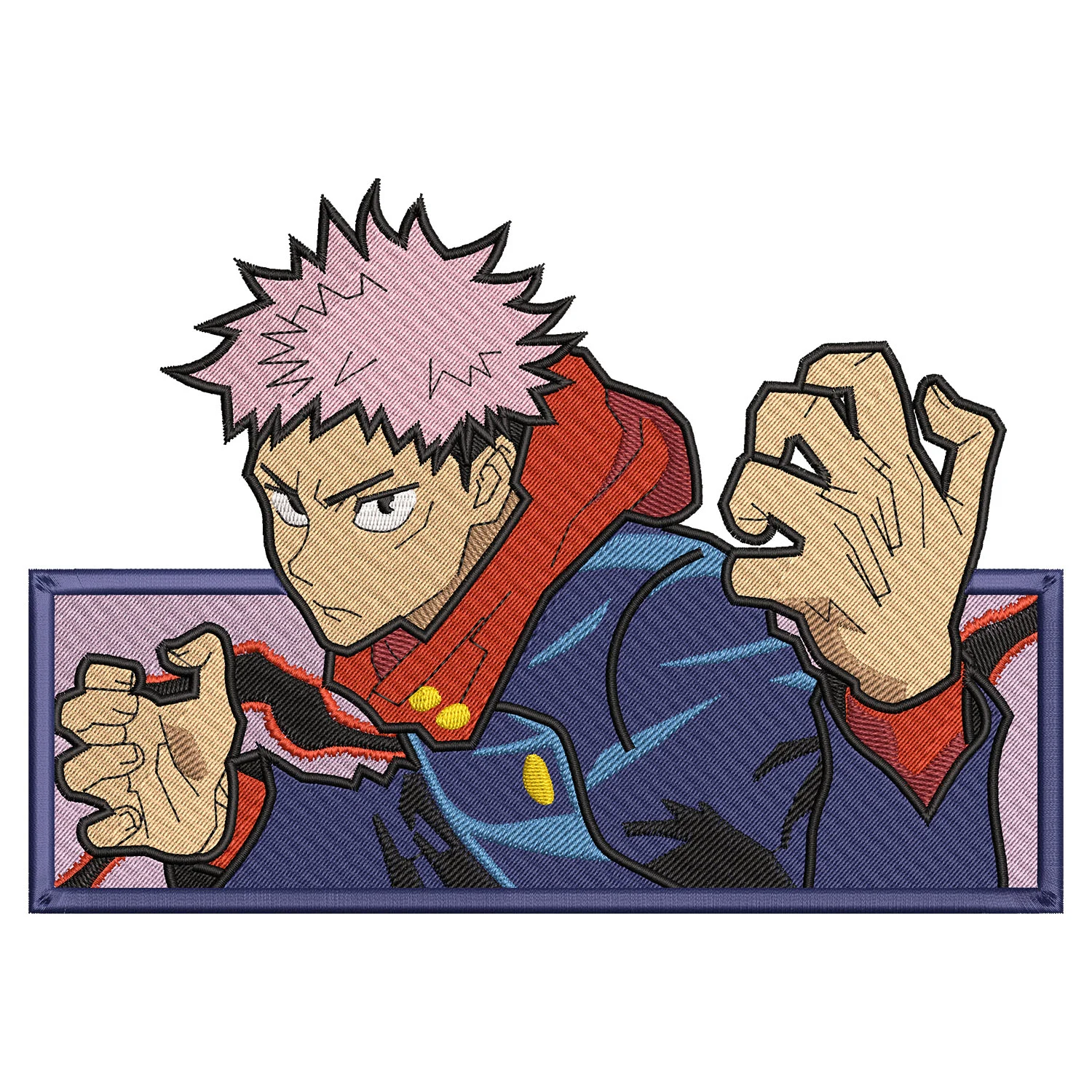 Itadori Yuji Embroidery Design