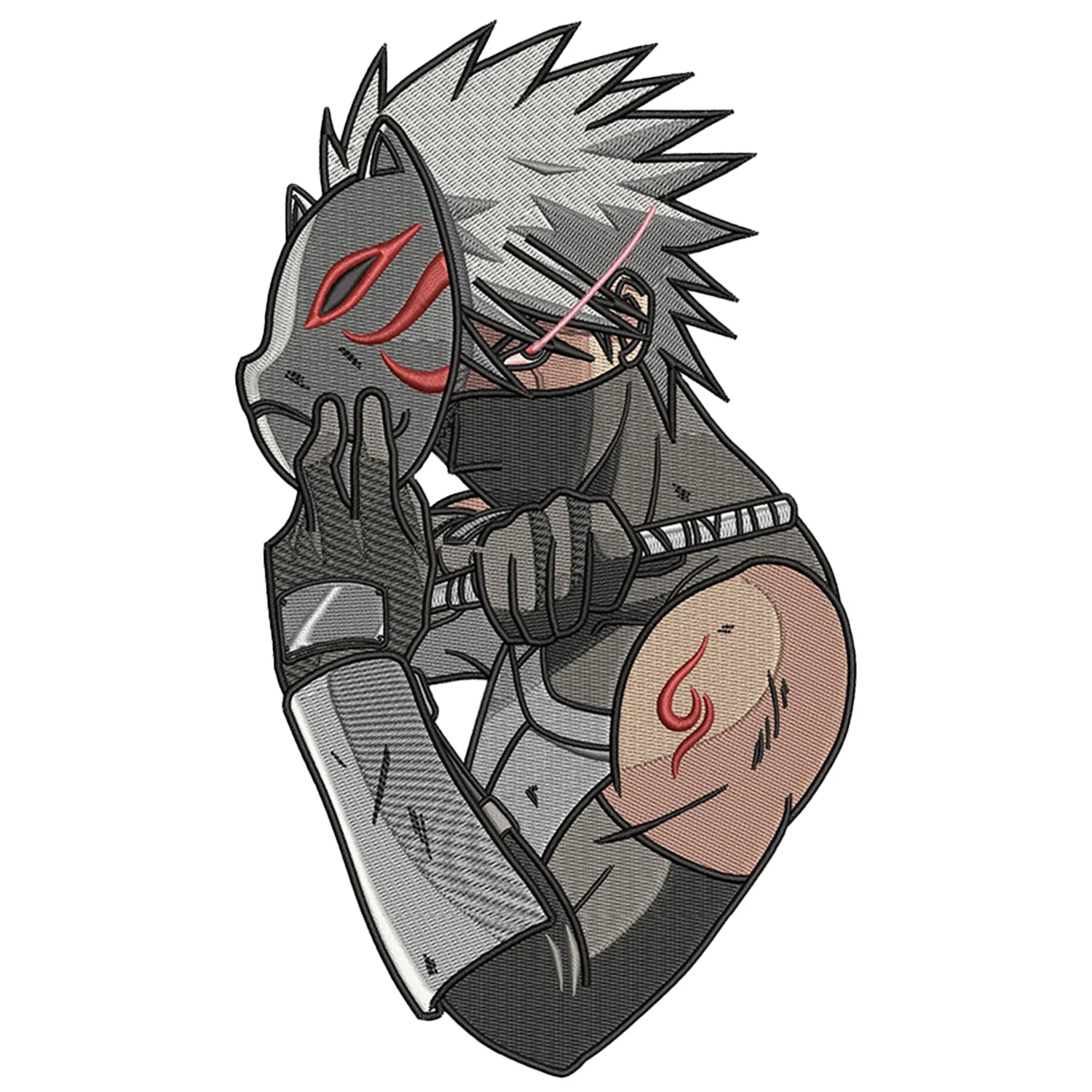 Kakashi Anbu Embroidery Design