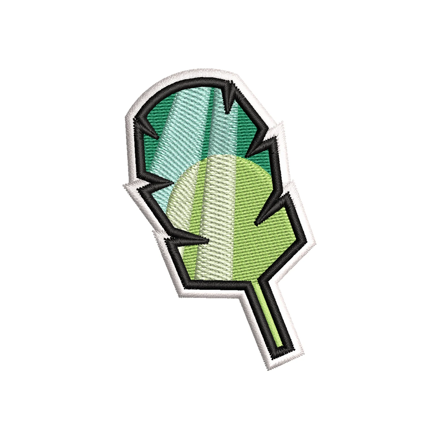 Earth Badge Embroidery Design