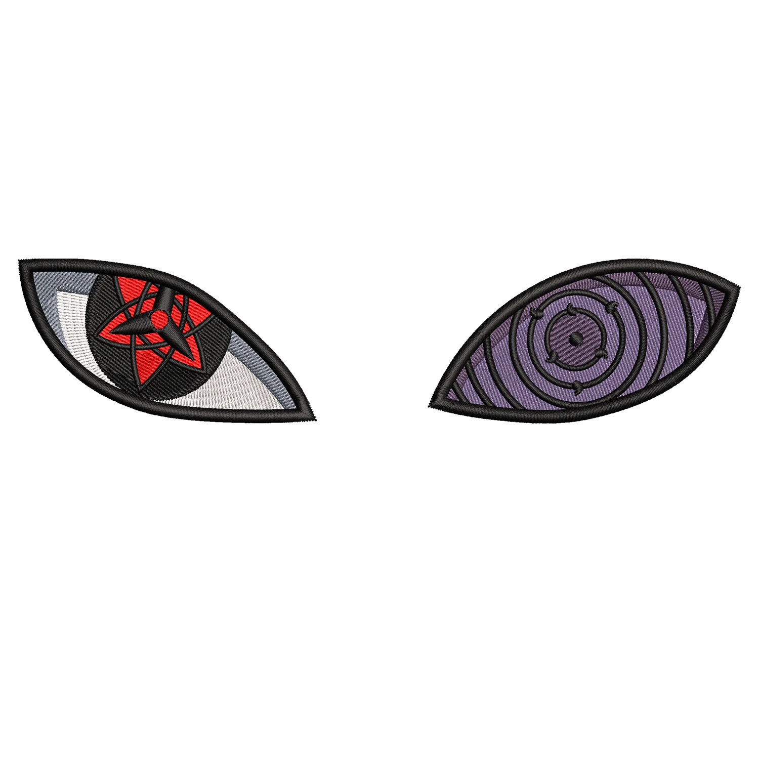 Rinnesharingan Eyes Embroidery Design