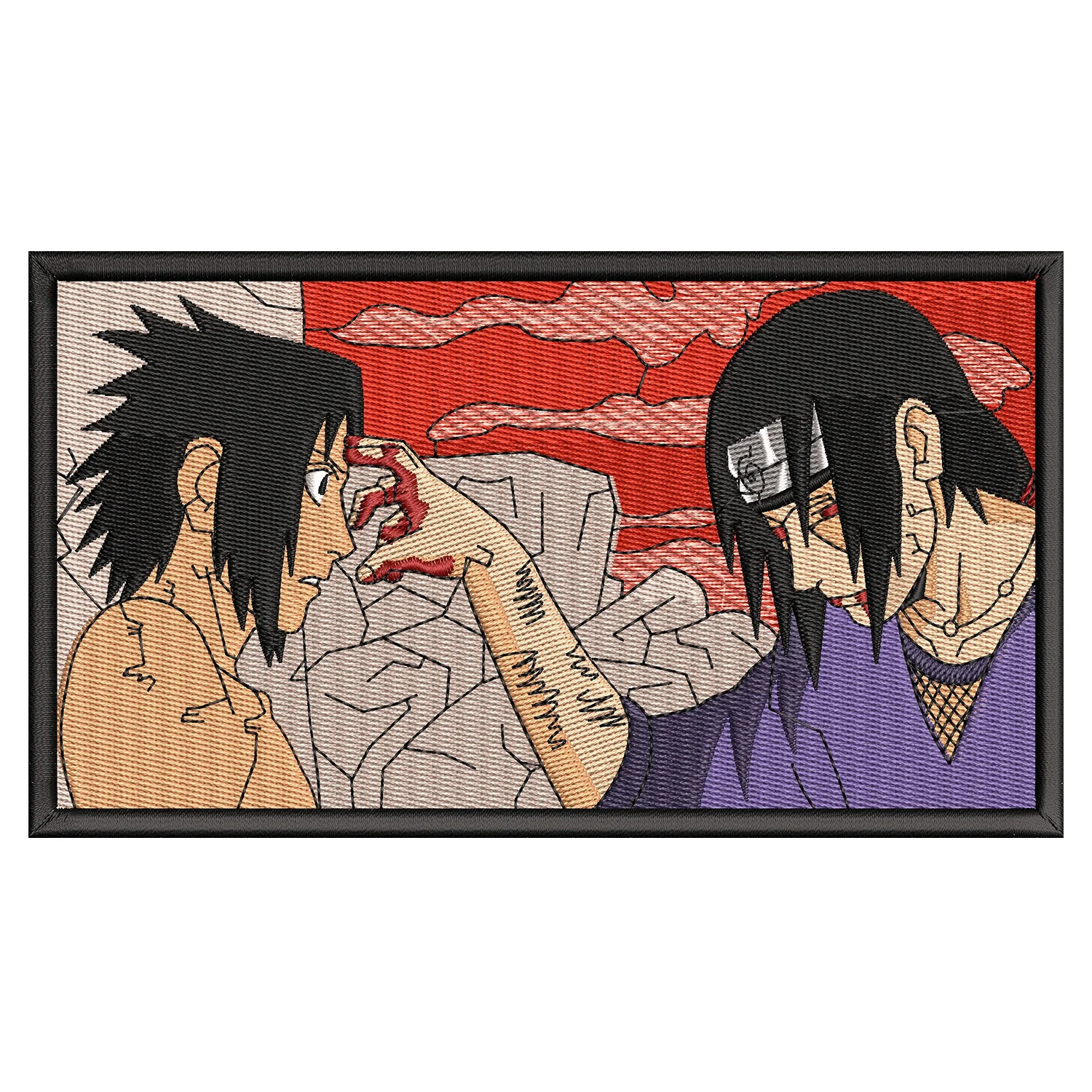 Sasuke Itachi Embroidery Design