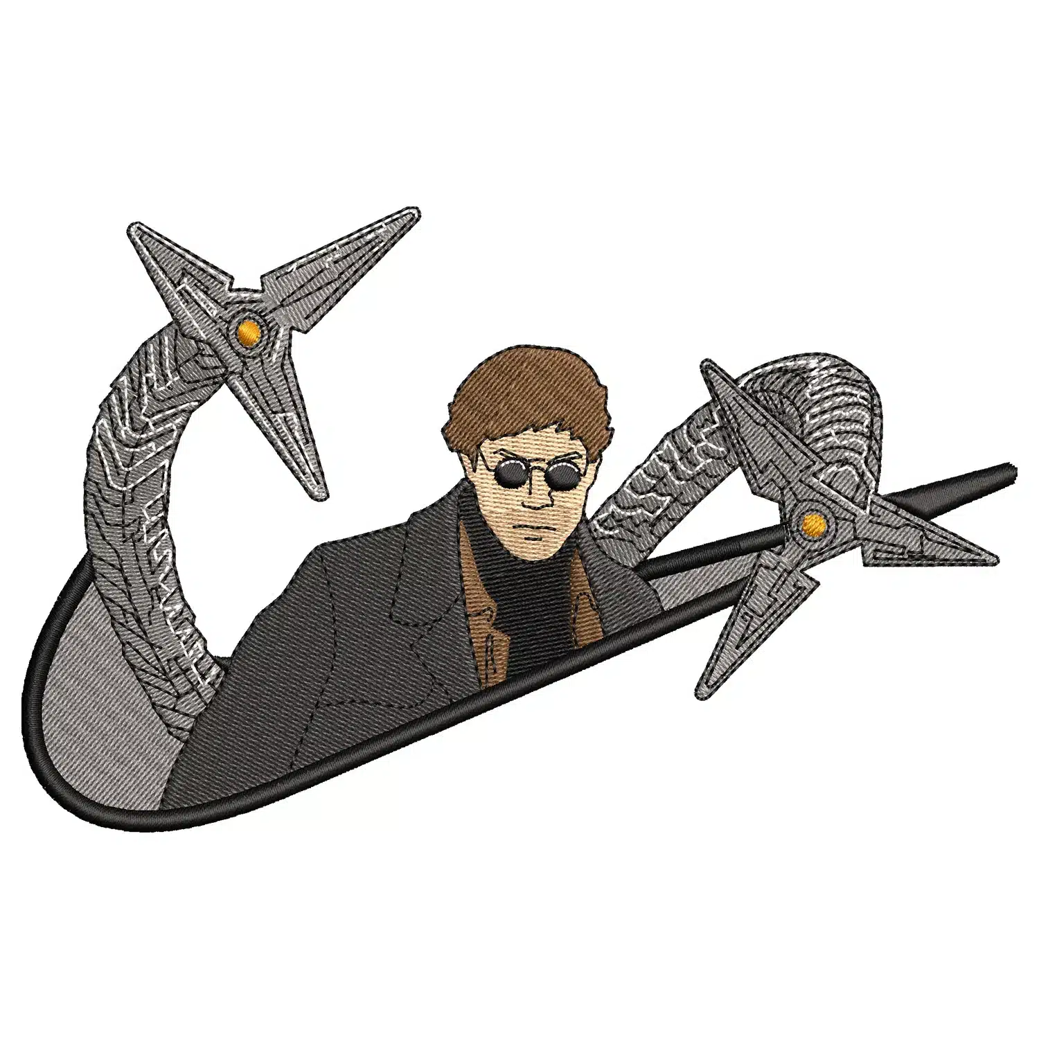 Dr. Octopus Swoosh Embroidery Design