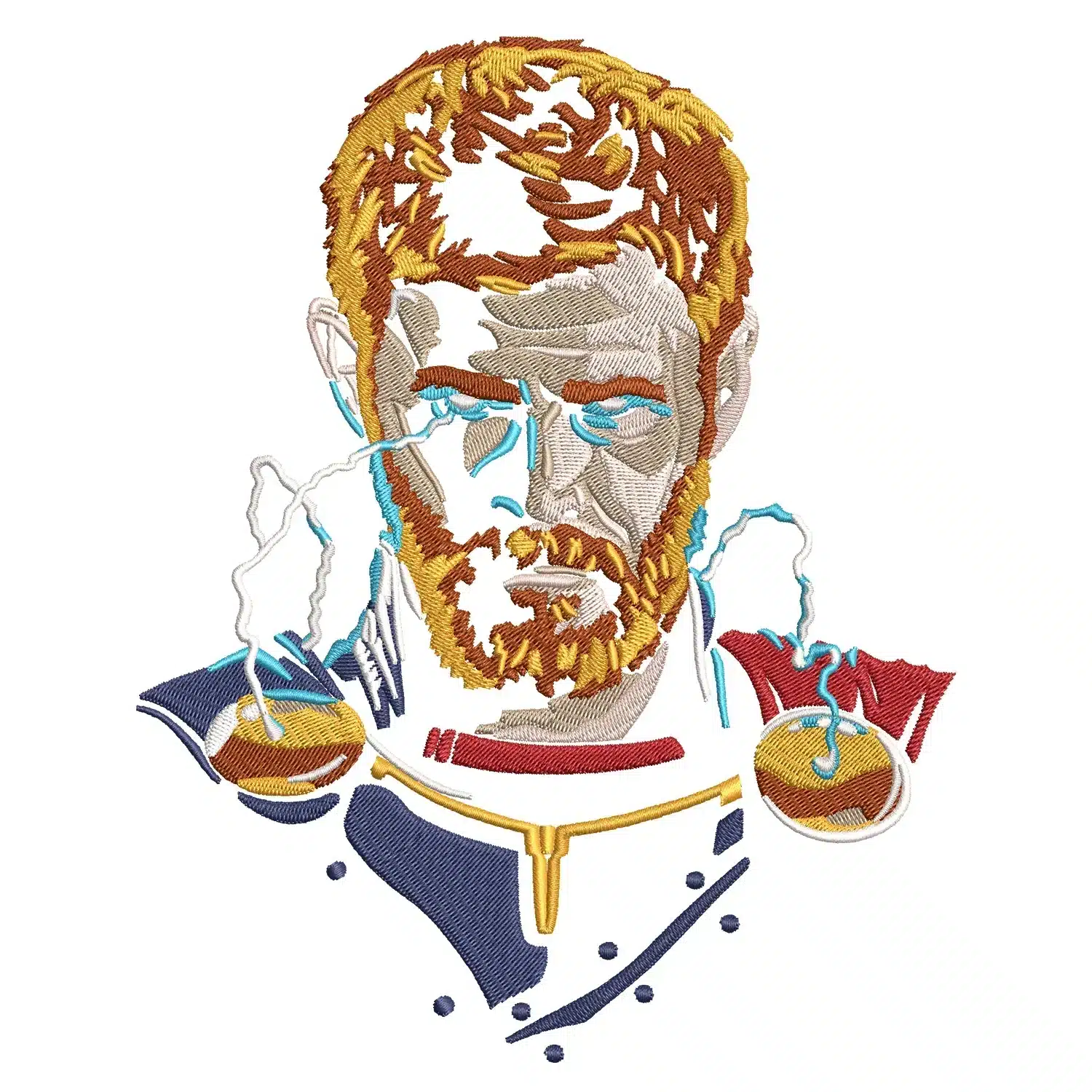 Thor Embroidery Design