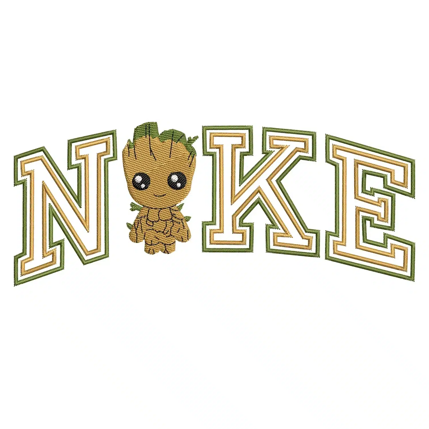 Groot Nike Embroidery Design