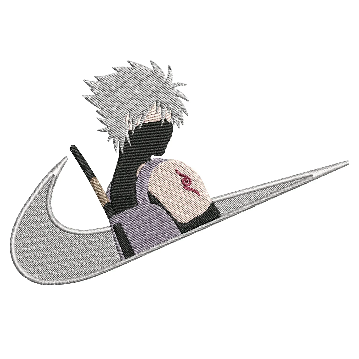 Kakashi Swoosh Embroidery Design
