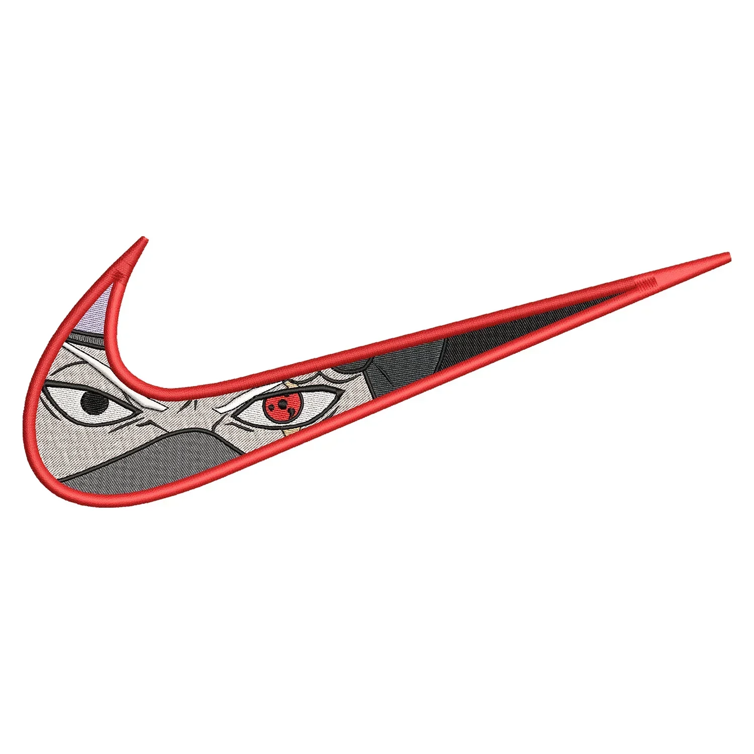 Kakashi Swoosh Embroidery Design