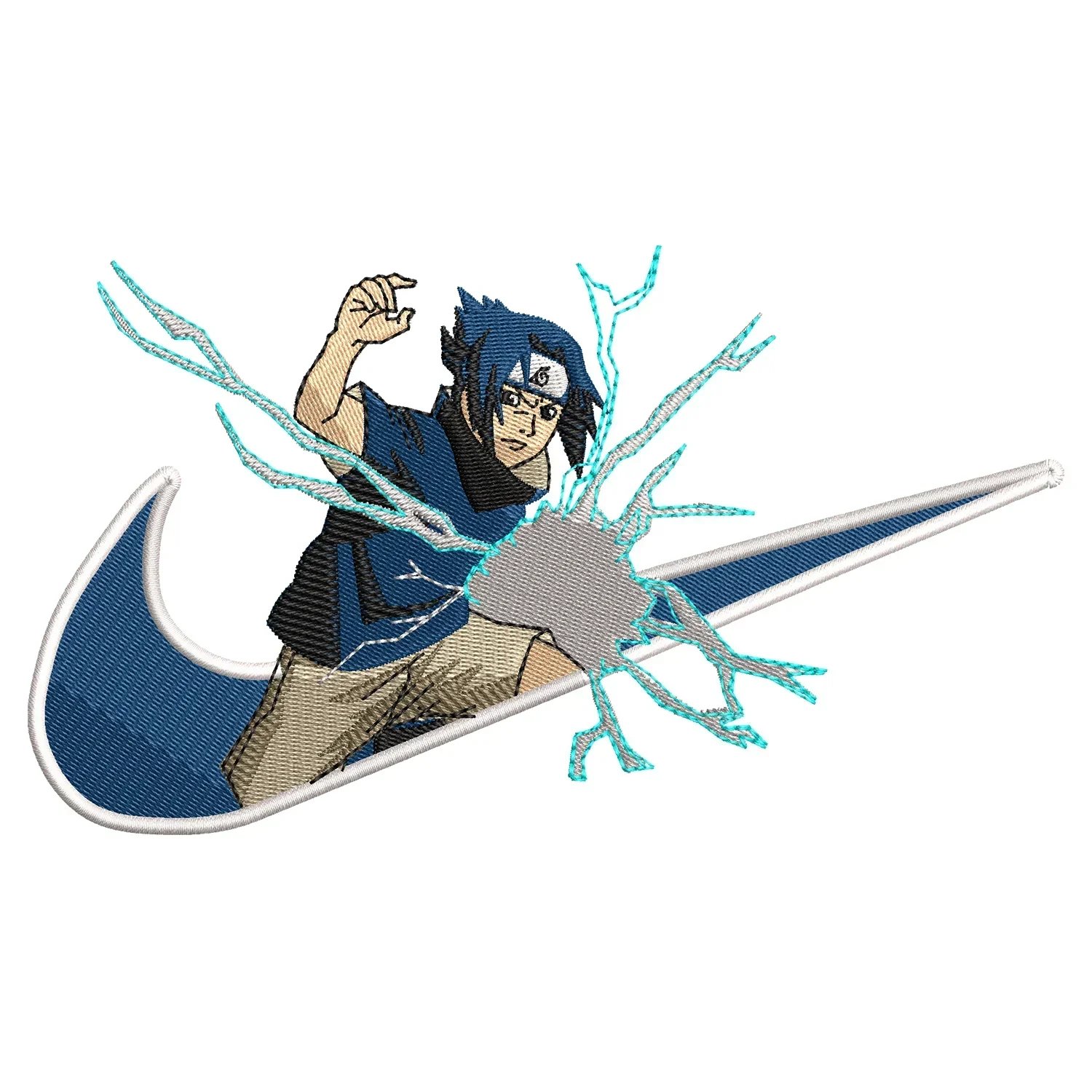 Sasuke Swoosh Embroidery Design