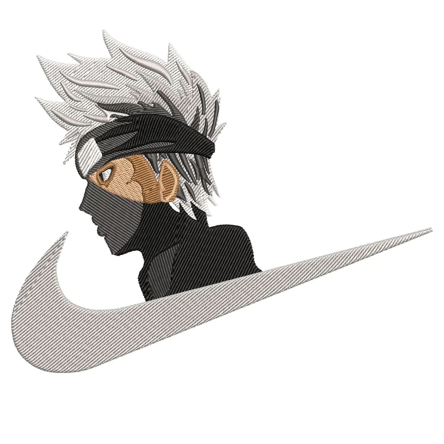 Kakashi Swoosh Embroidery Design