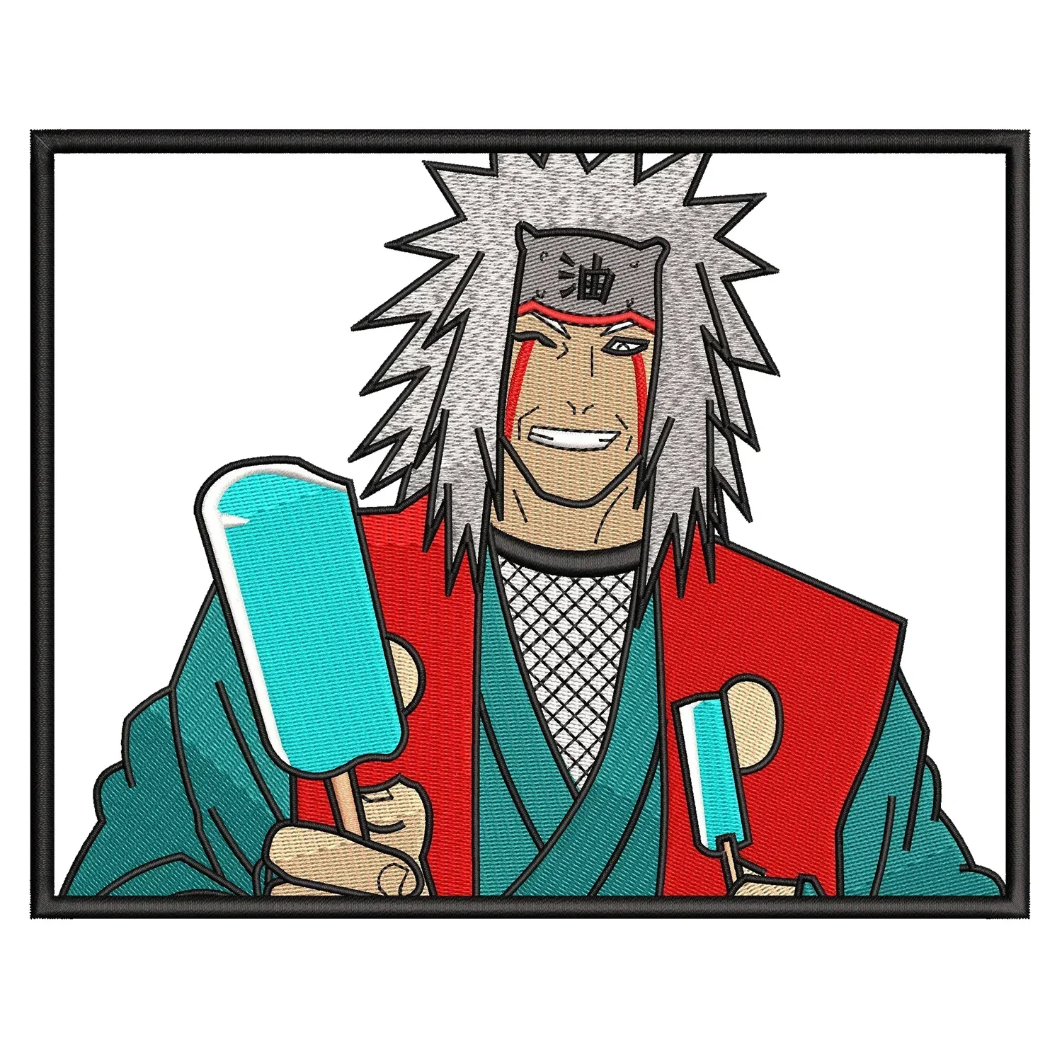 Jiraiya Popsicles Embroidery Design