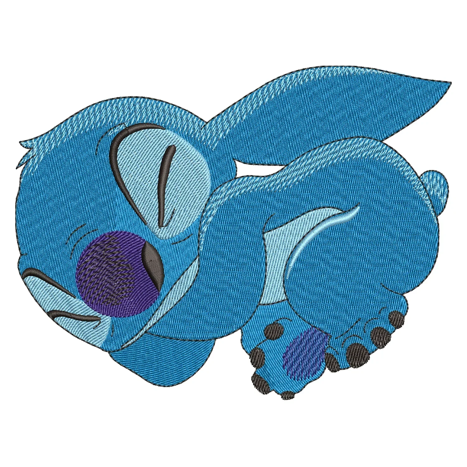 Stitch Sleeping Embroidery Design