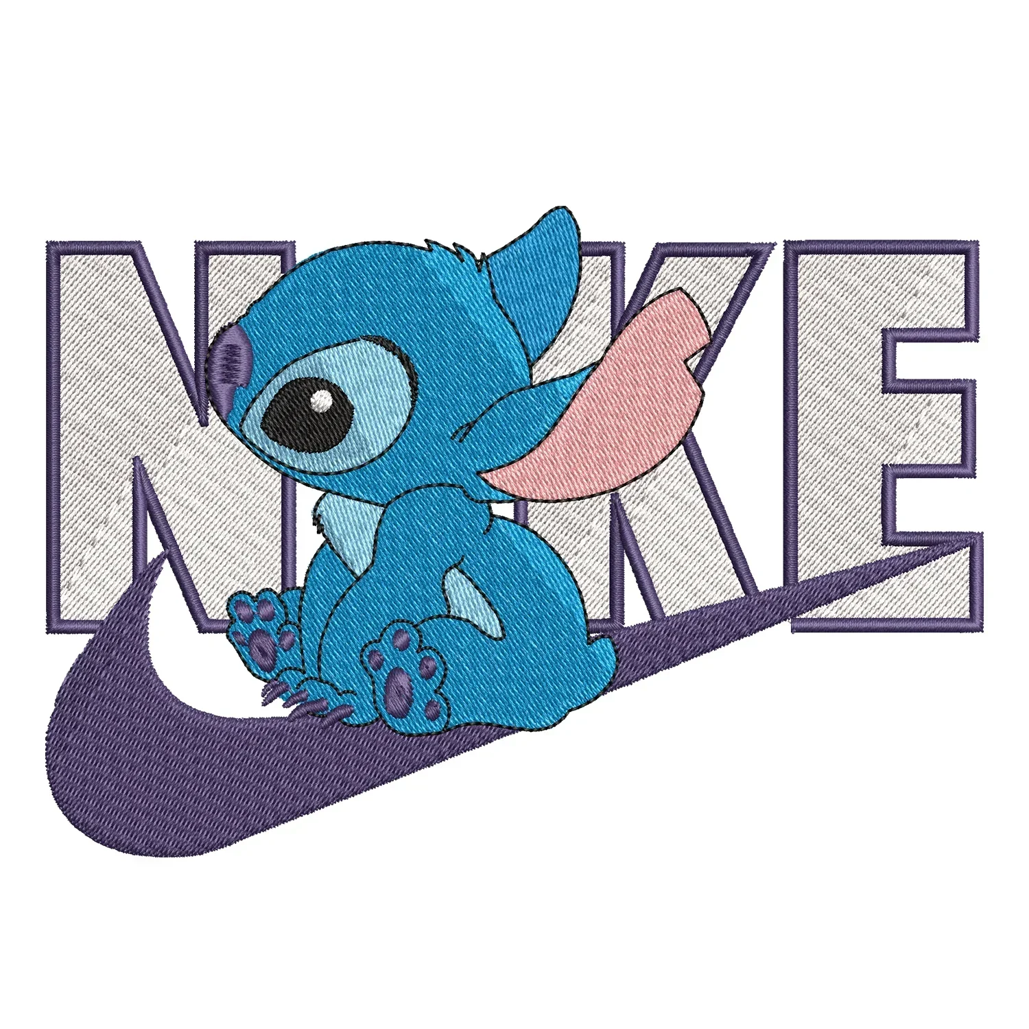 Stitch Nike Embroidery Design