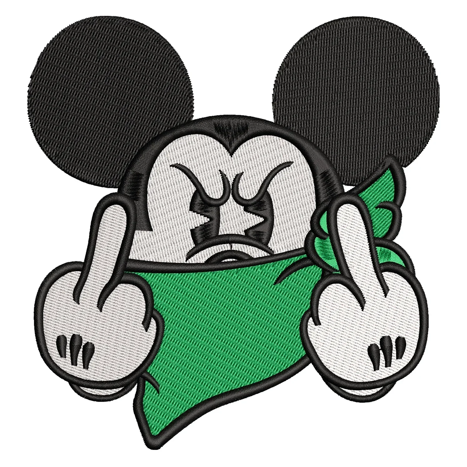 Mickey Bandit Embroidery Design