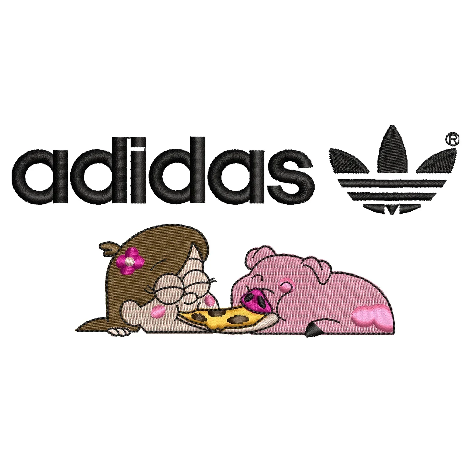 Star & Pig Adidas Embroidery Design