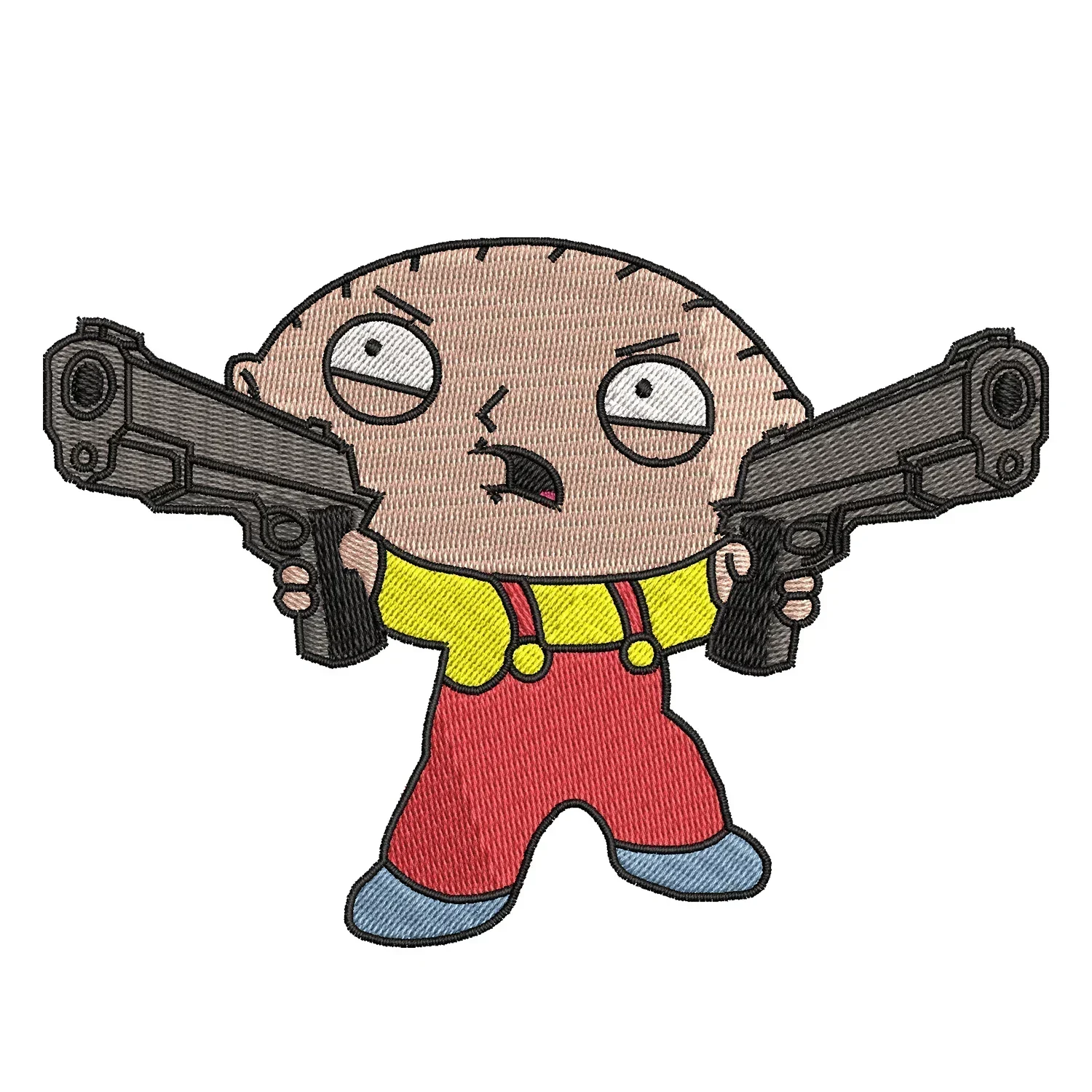 Stewie Gun Embroidery Design