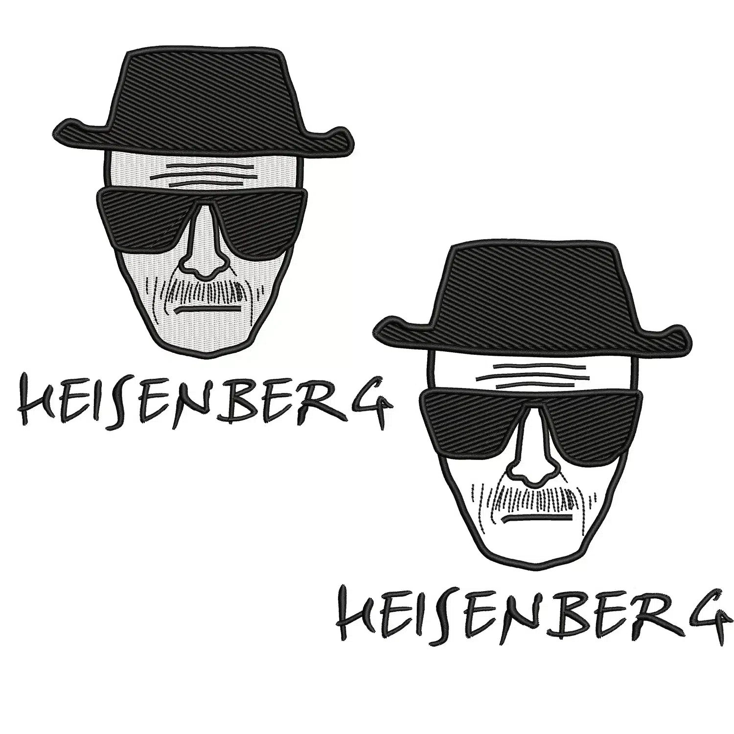 Heisenberg Sketch Embroidery Design