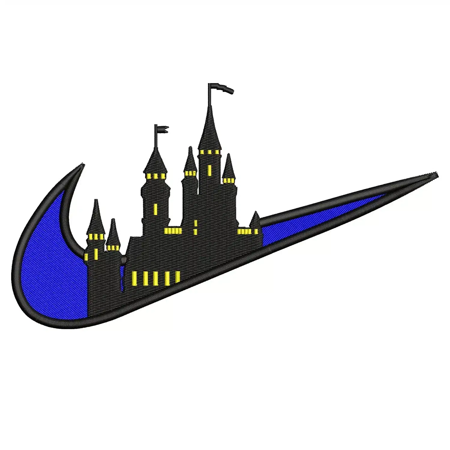 Hogwarts Swoosh Embroidery Design