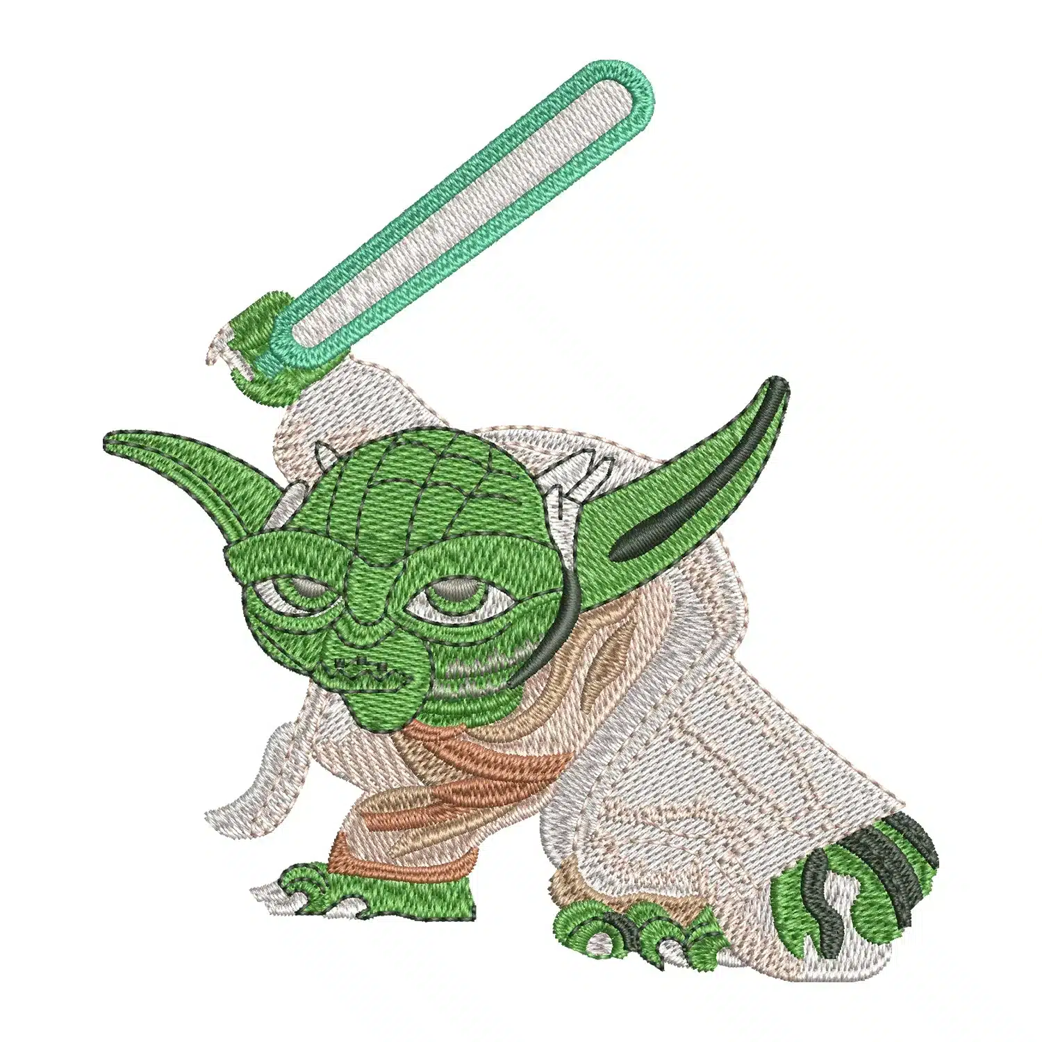 Primary Yoda Embroidery Design