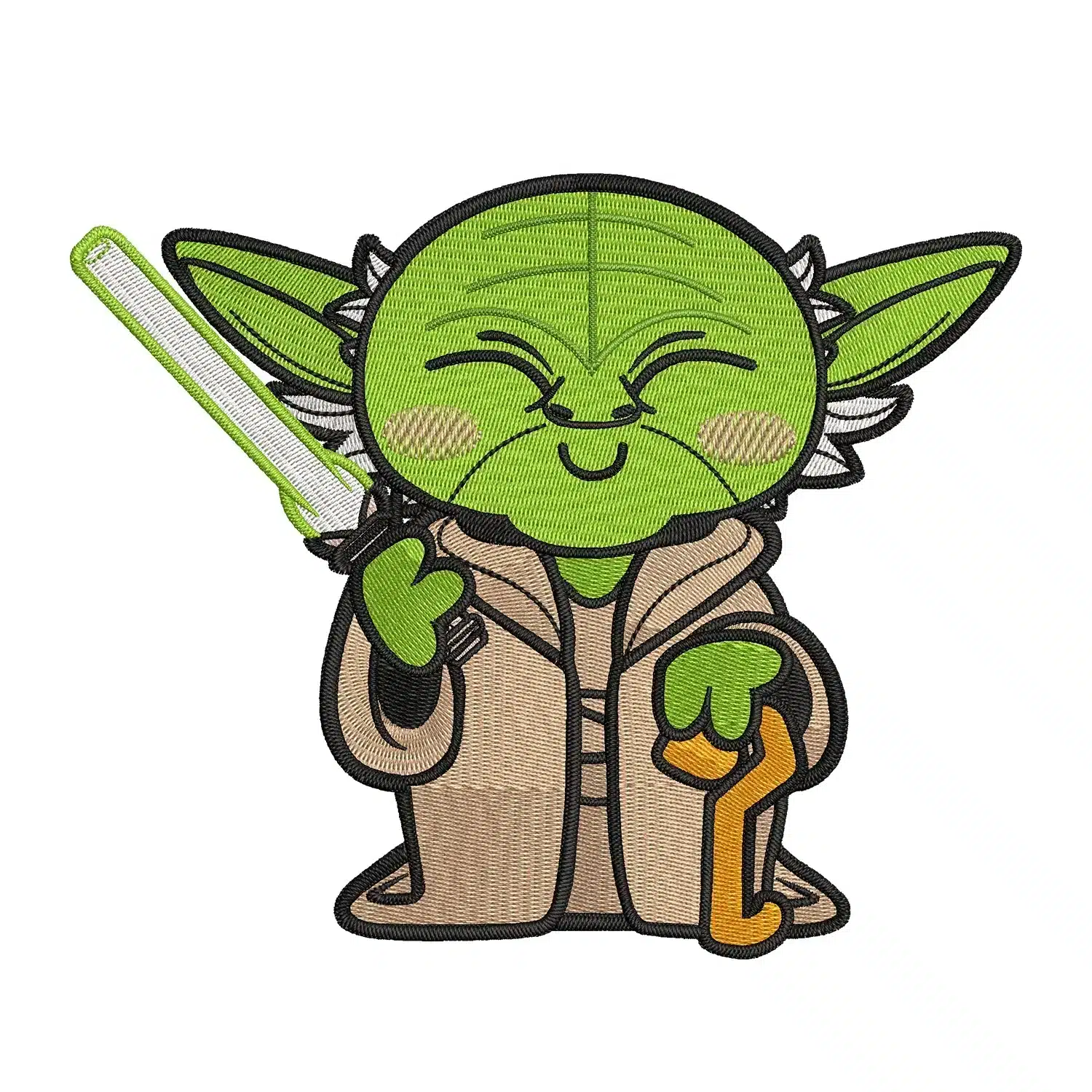 Yoda Embroidery Design