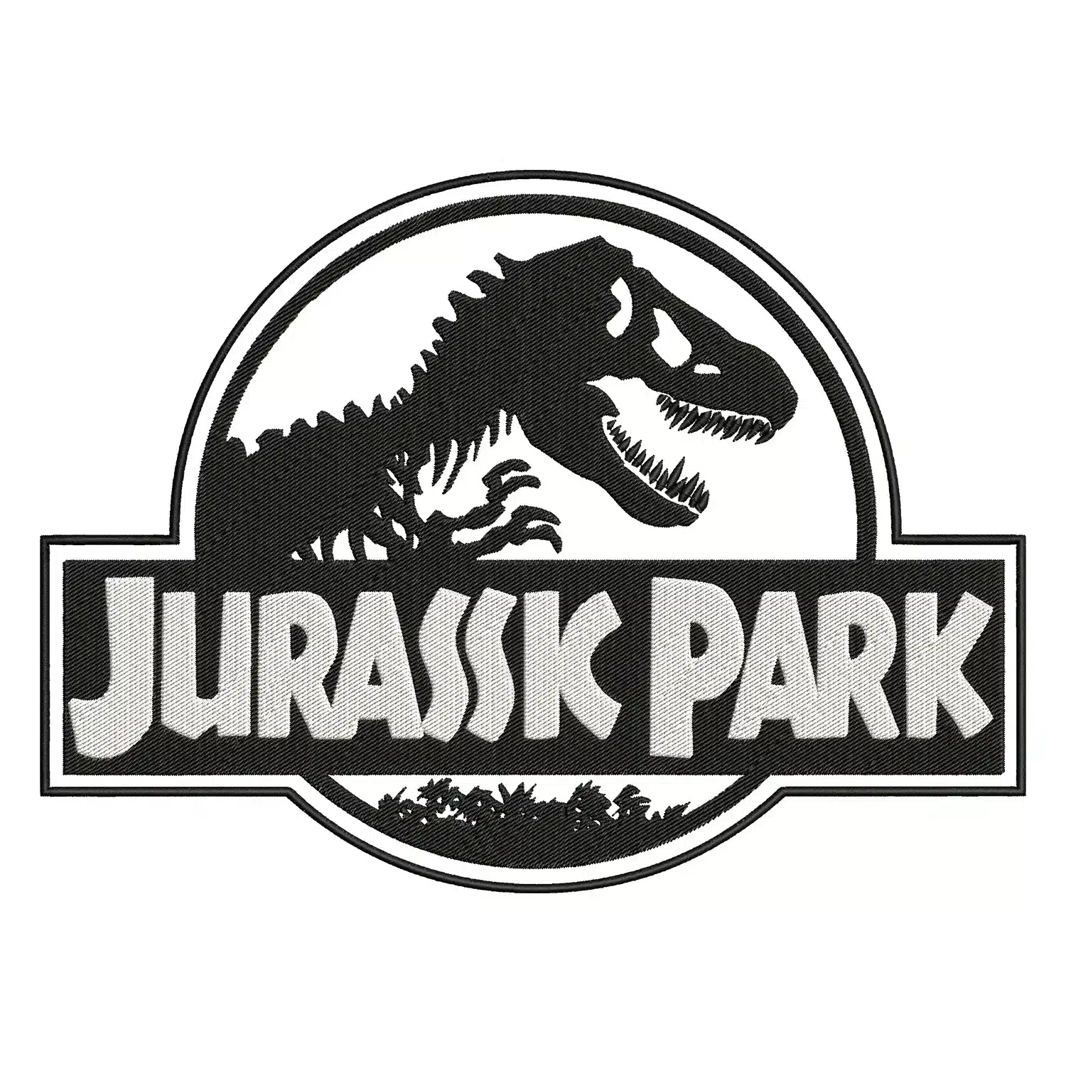Jurassic Park Embroidery Design