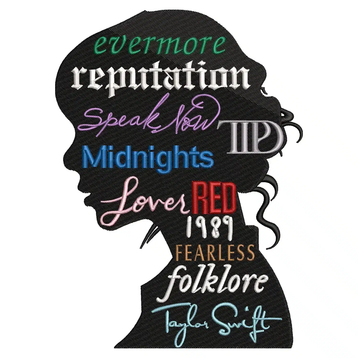 Primary Taylor Albums Embroidery Design