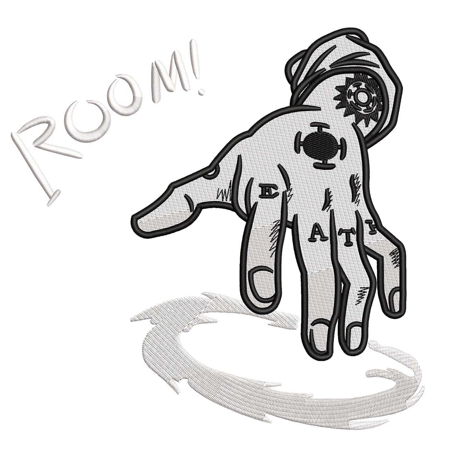 Law Room Embroidery Design