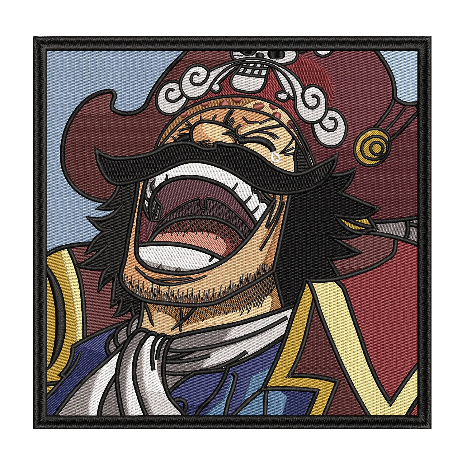 Roger Laugh Embroidery Design