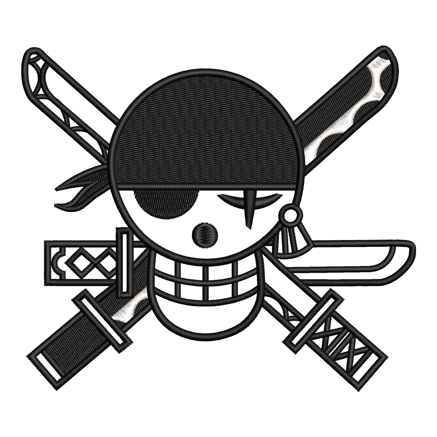 Zoro Logo Embroidery Design