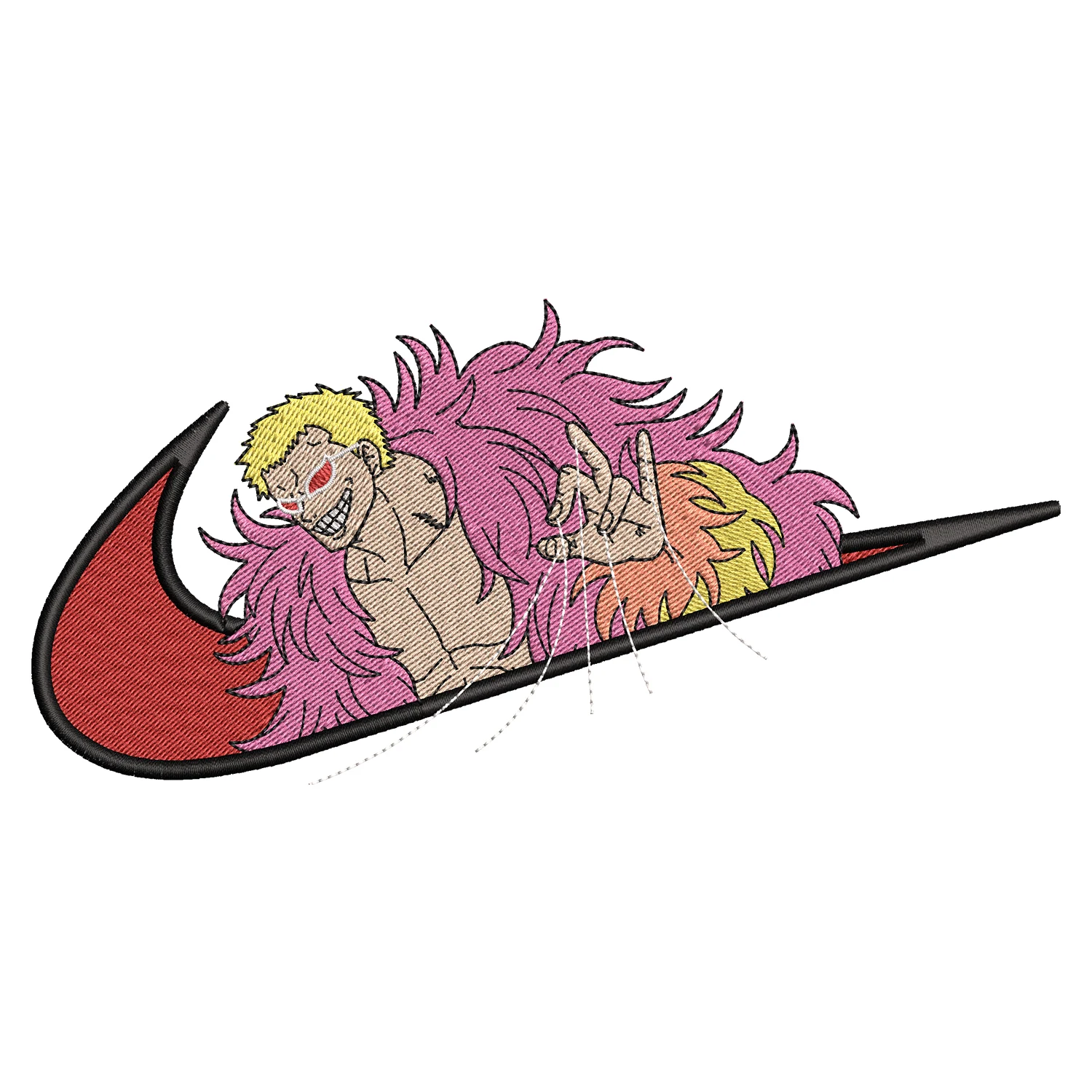 Doflamingo Swoosh Embroidery Design