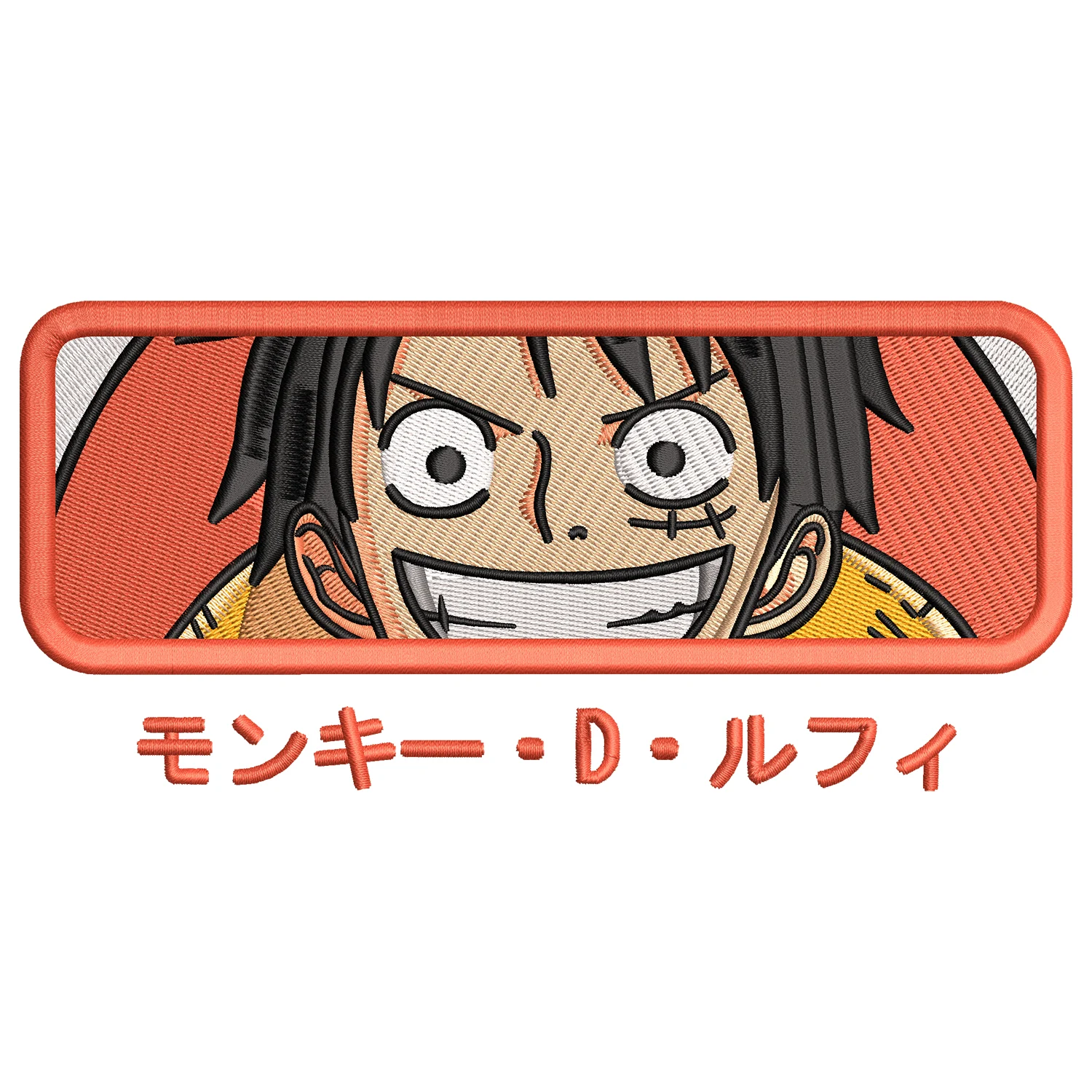 Luffy Smile Embroidery Design