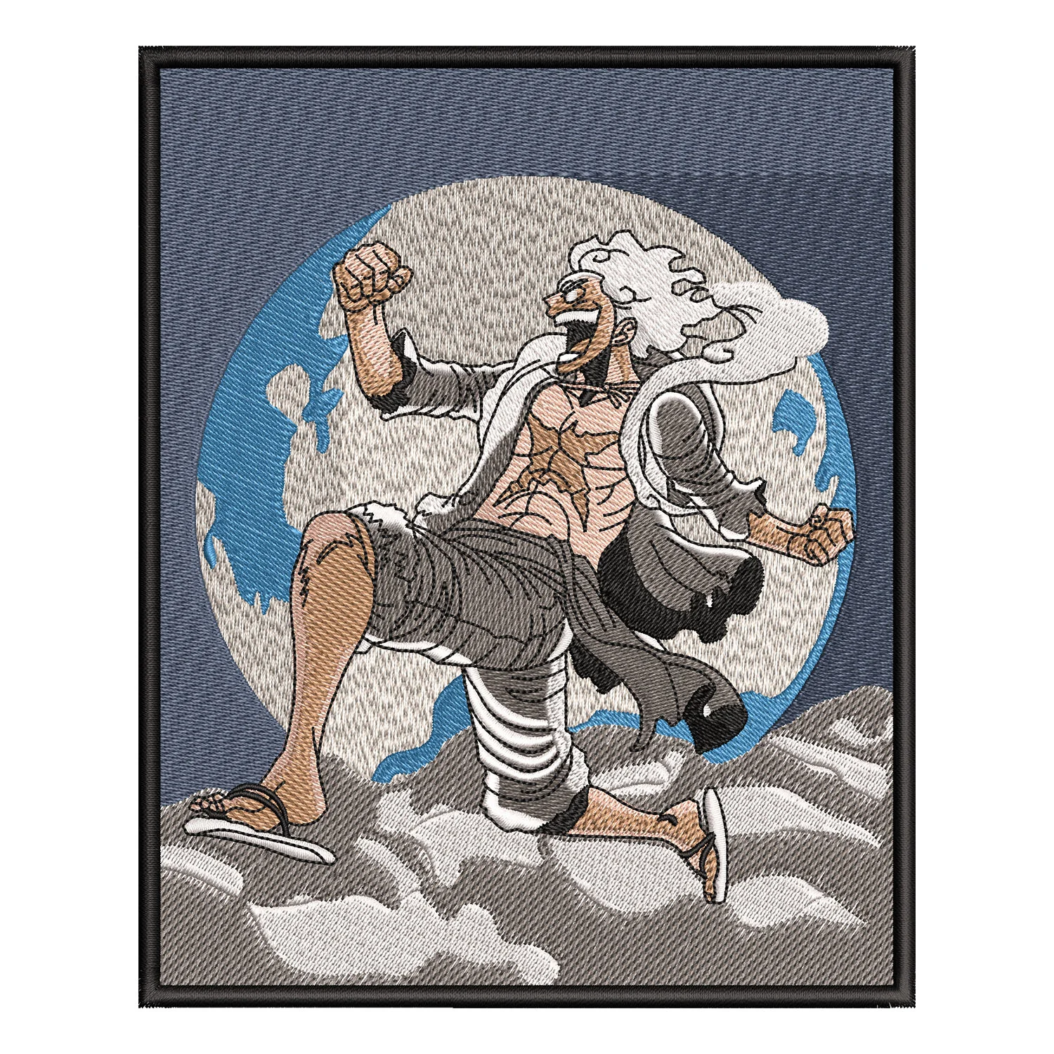 Luffy Gear5 Embroidery Design