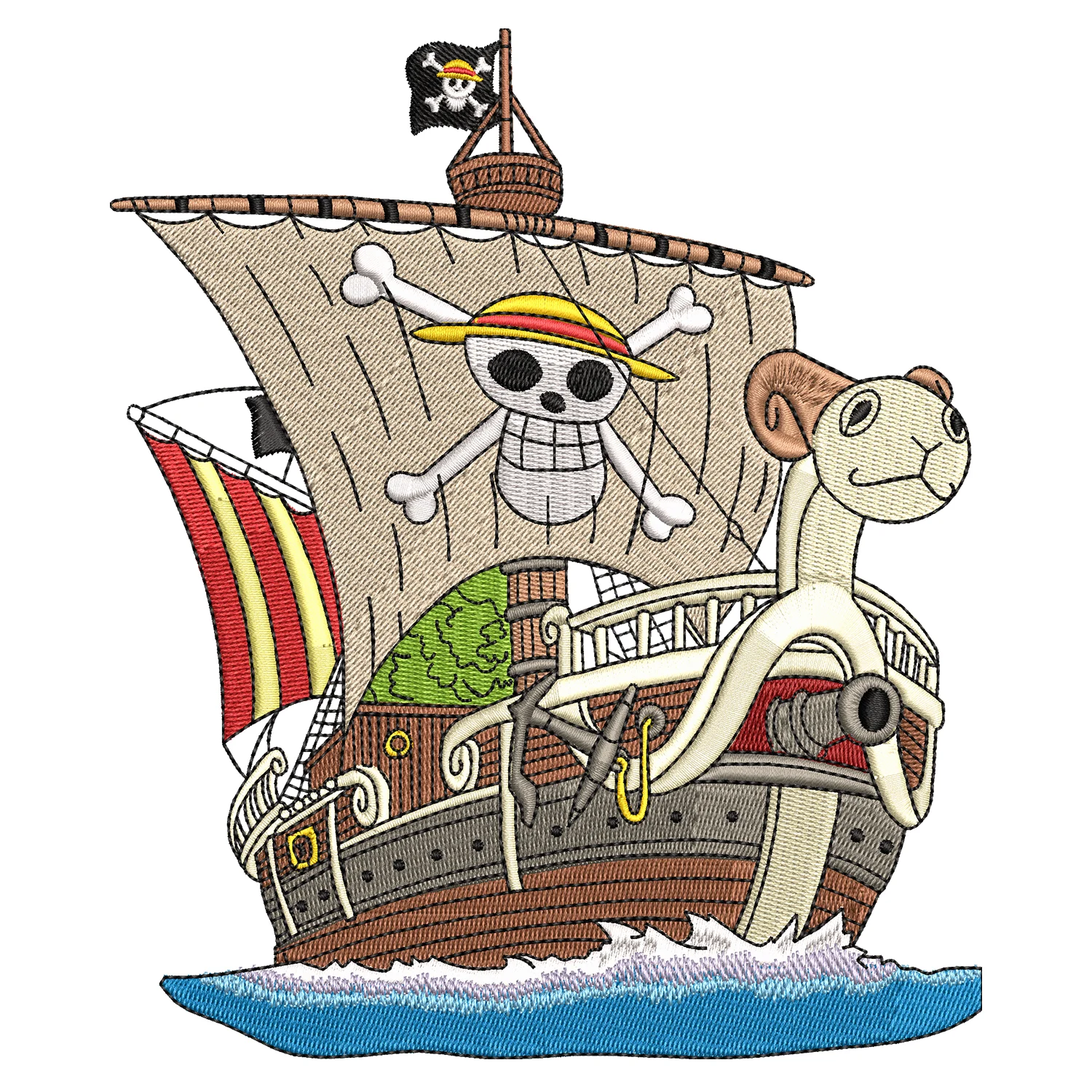Going Merry Embroidery Design